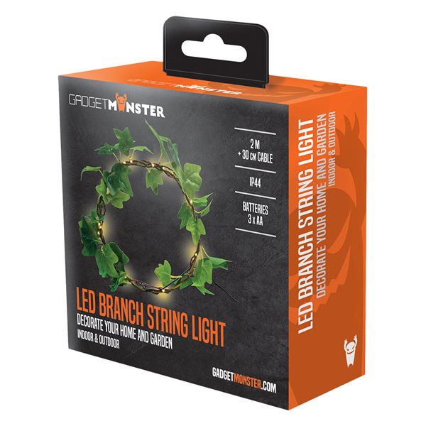 Gadgetmonster LED Branch String Light med timer og IP44-klassificering