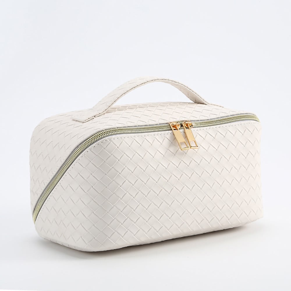 Luksus Beige Makeuptaske - Elegant og Praktisk