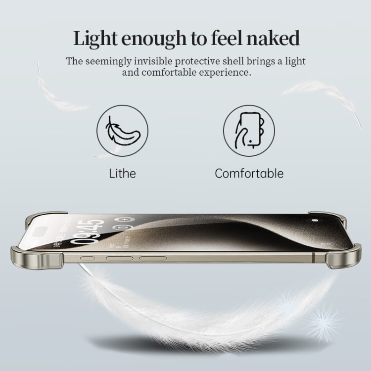 Høreværn i metal til iPhone 15 - Sort