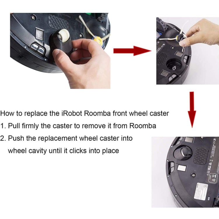 Hjul til iRobot Roomba 500, 600, 700, 800, 900-serien / E5 / E6 / i3 / i6+
