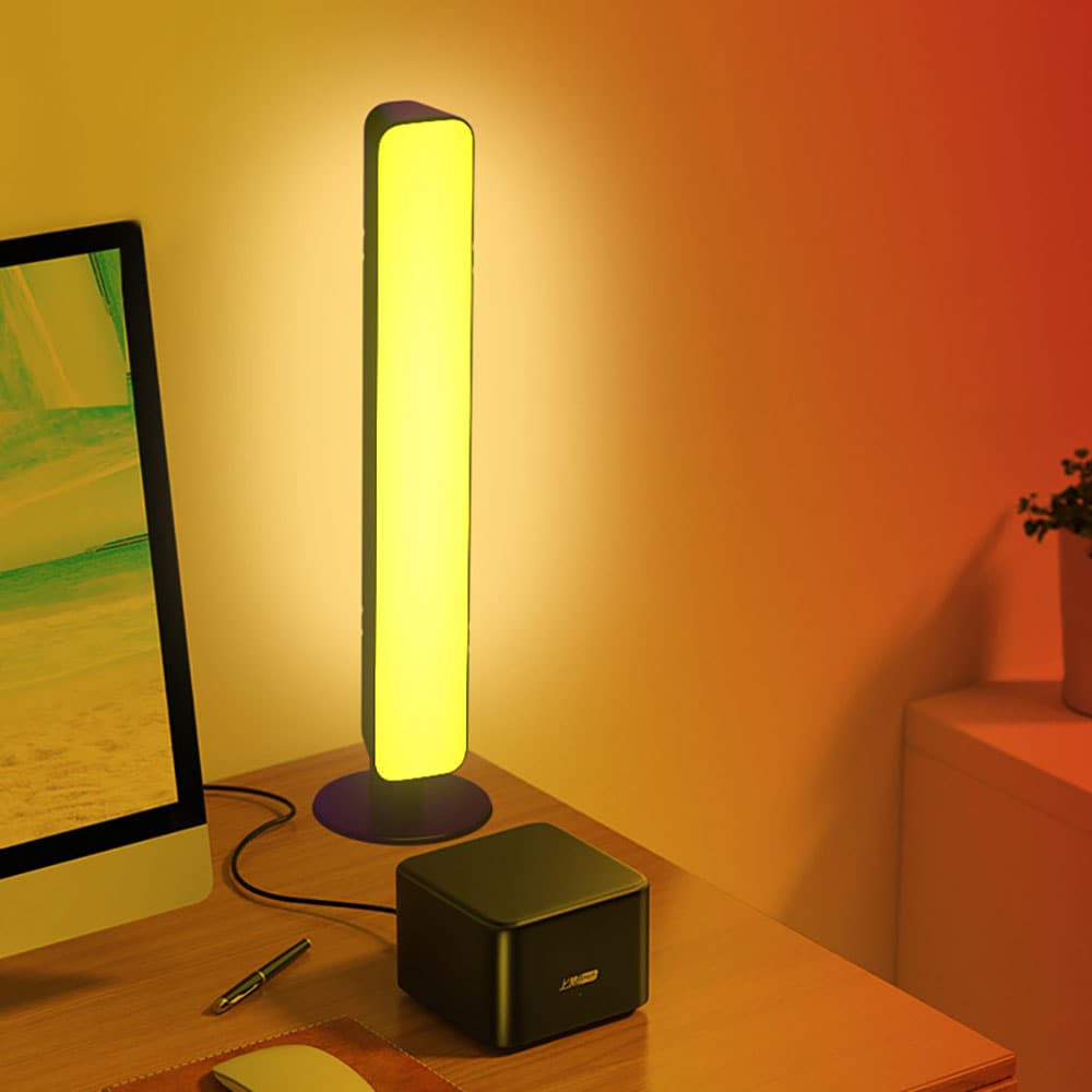 Lydstyret RGB-lampe med fjernbetjening