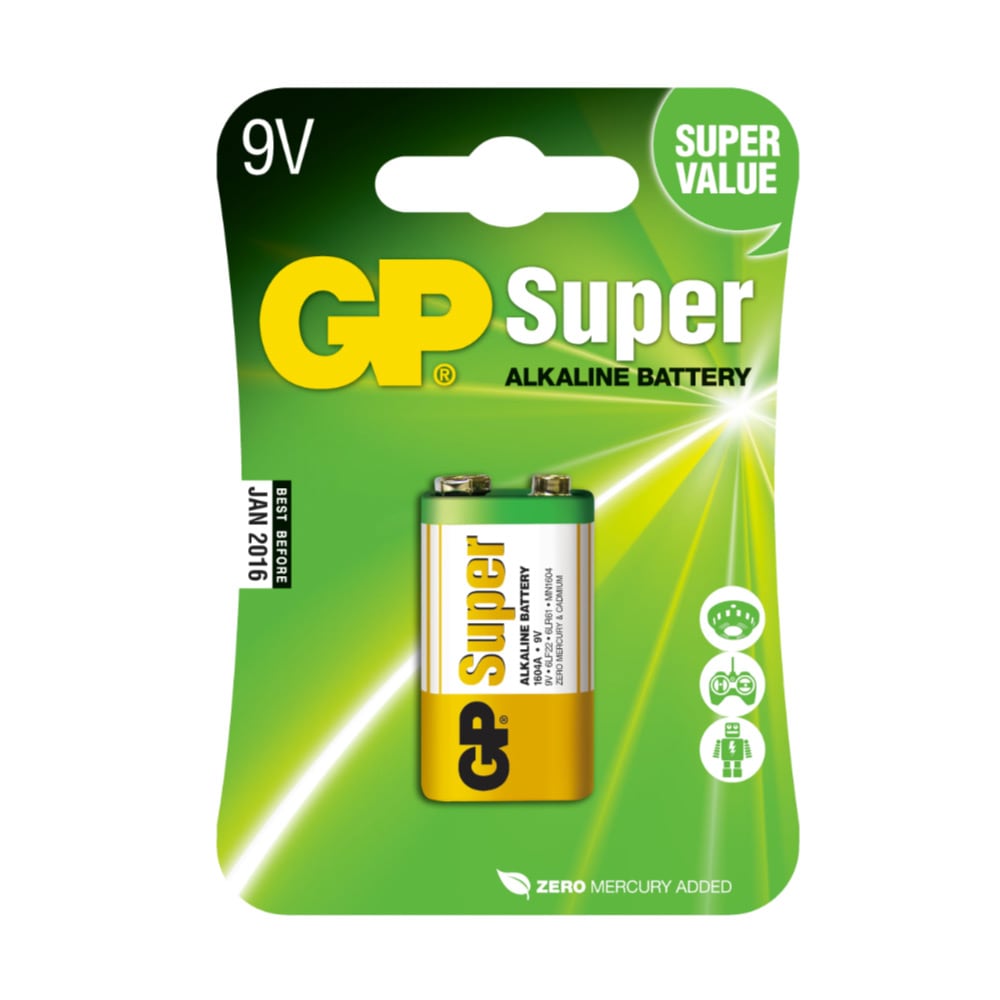 GP Super Alkaline 9V 1-pak