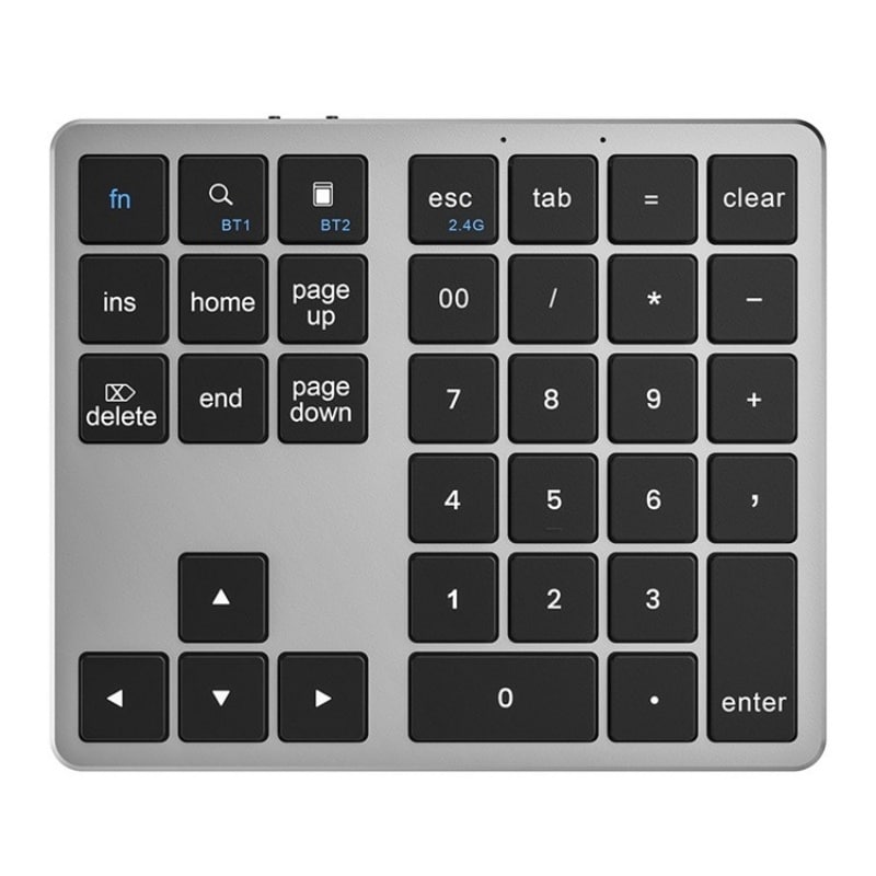 Numerisk Bluetooth-tastatur med 34 taster og lang batterilevetid