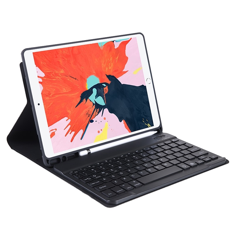 Tastaturetui med stativ til iPad 11" (2020 / 2018) - Sort
