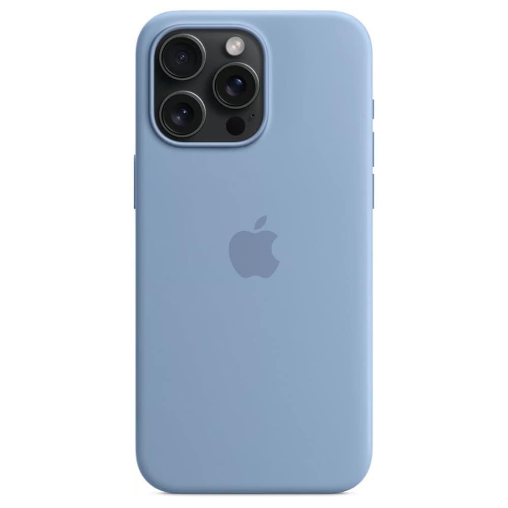 Apple Silikoneetui med MagSafe til iPhone 15 Pro Max - Vinterblå