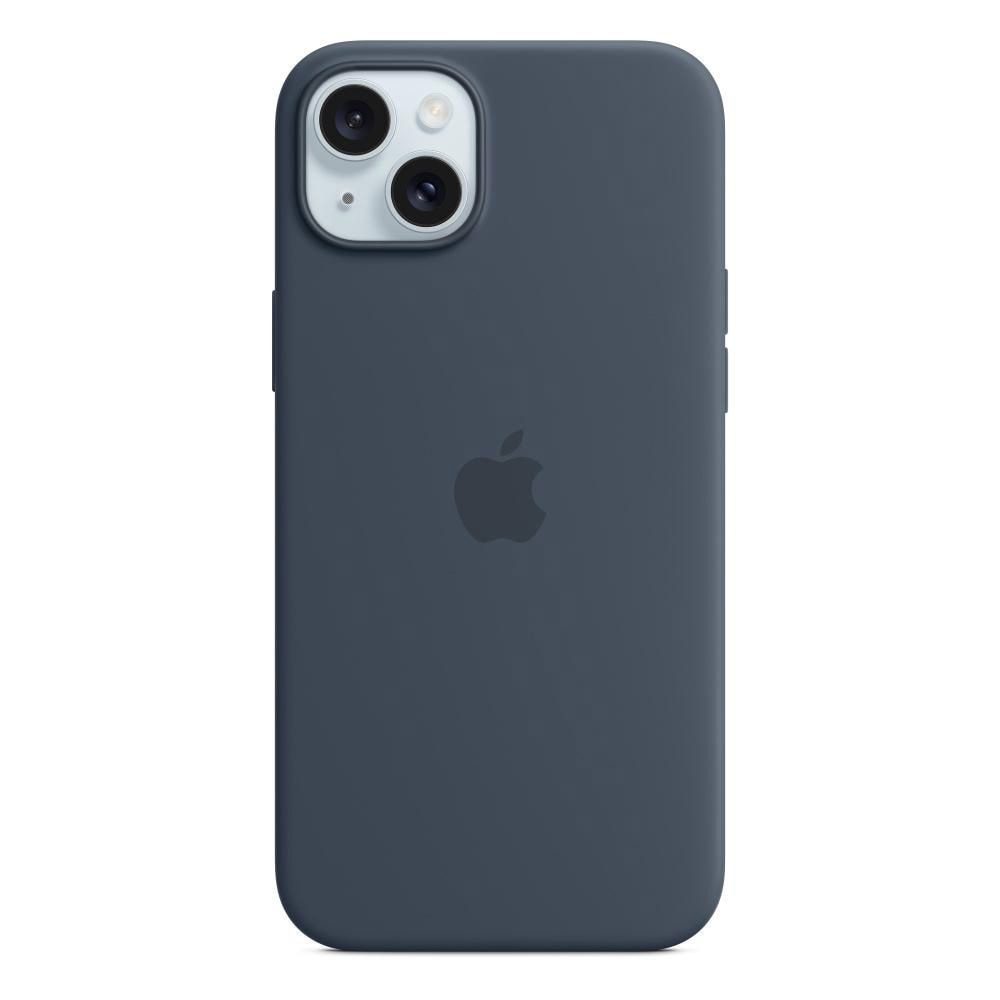 Apple silikoneetui med MagSafe til iPhone 15 Plus - Storm Blue