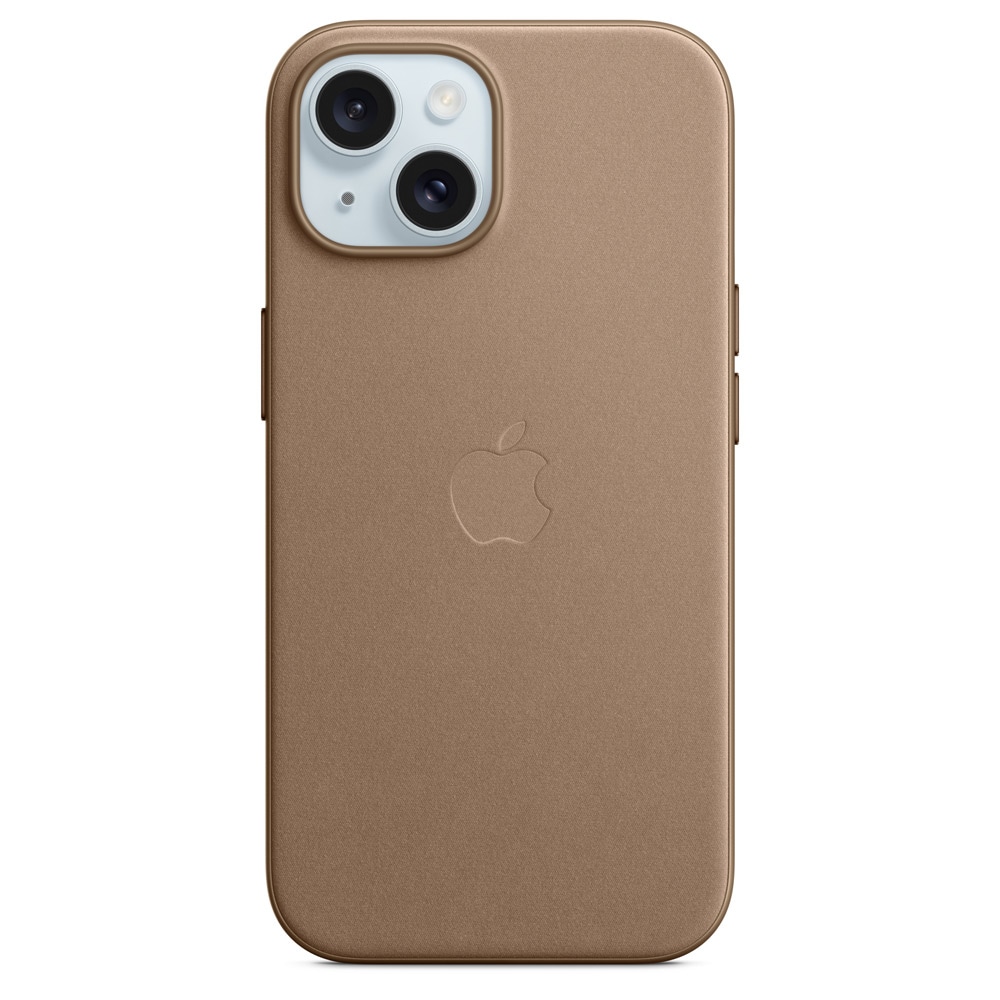Apple FineWoven-etui med MagSafe til iPhone 15 - Taupe