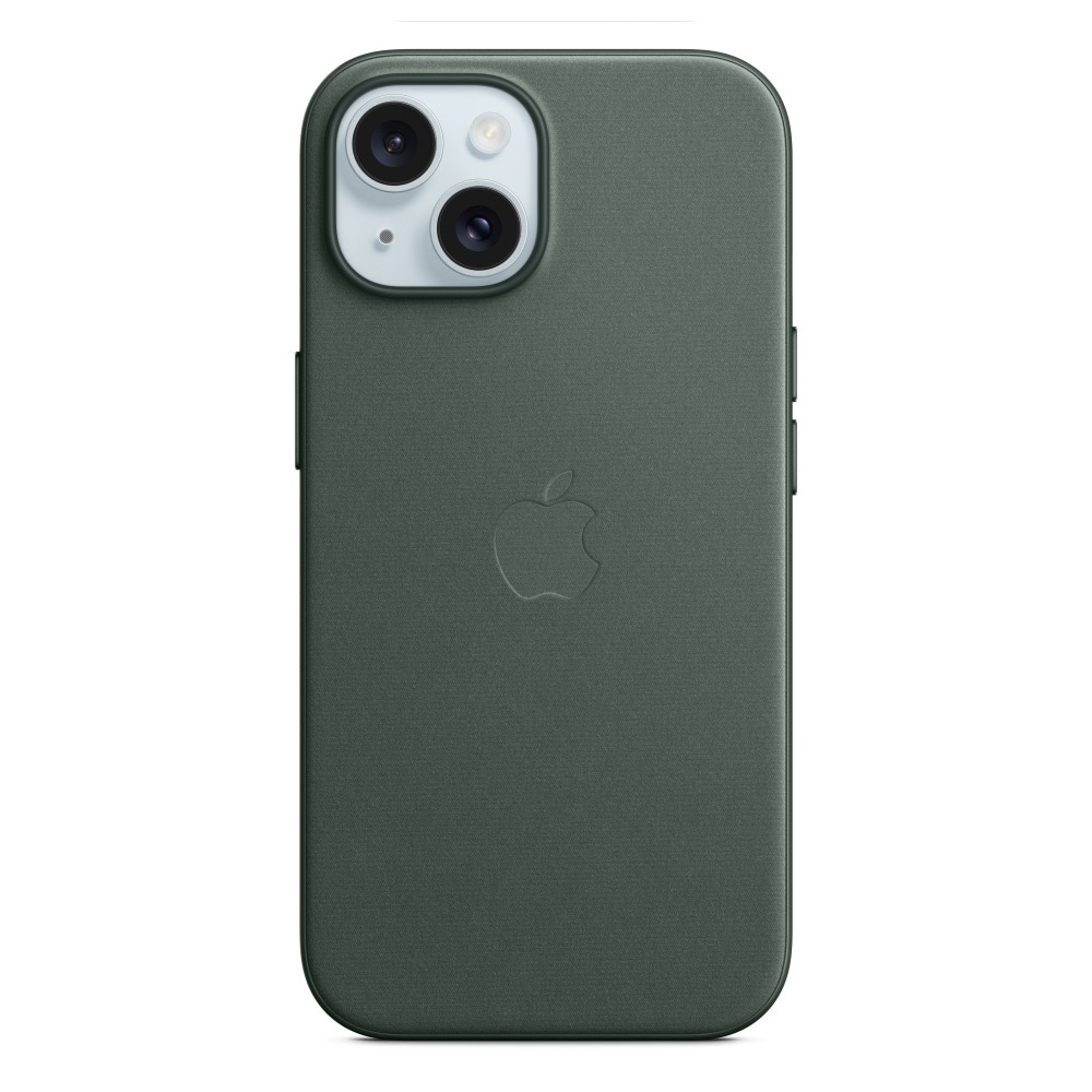 Apple FineWoven-etui med MagSafe til iPhone 15 - Evergreen