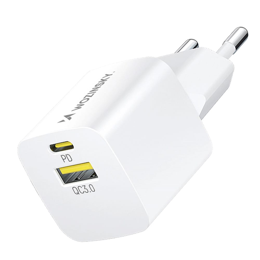 GaN 33W vægoplader med PD USB-C og QC3.0 USB