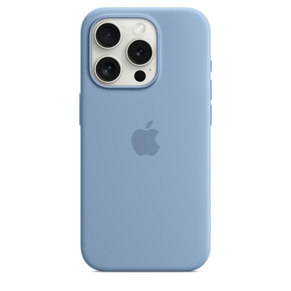 Apple Silikoneetui med MagSafe til iPhone 15 Pro - Vinterblå
