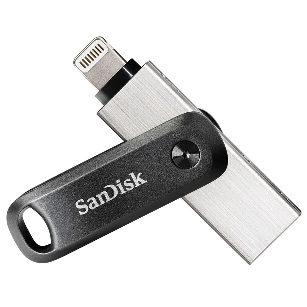 Sandisk USB iXpand 128GB Flash Drive til iPhone/iPad med drejeligt design