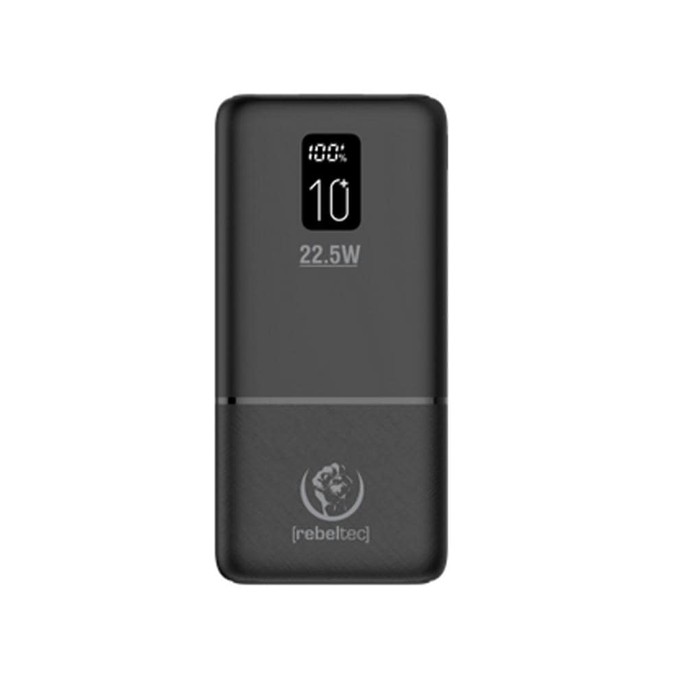 Rebeltec Powerbank 10000mAh med 22,5W output og LCD-display