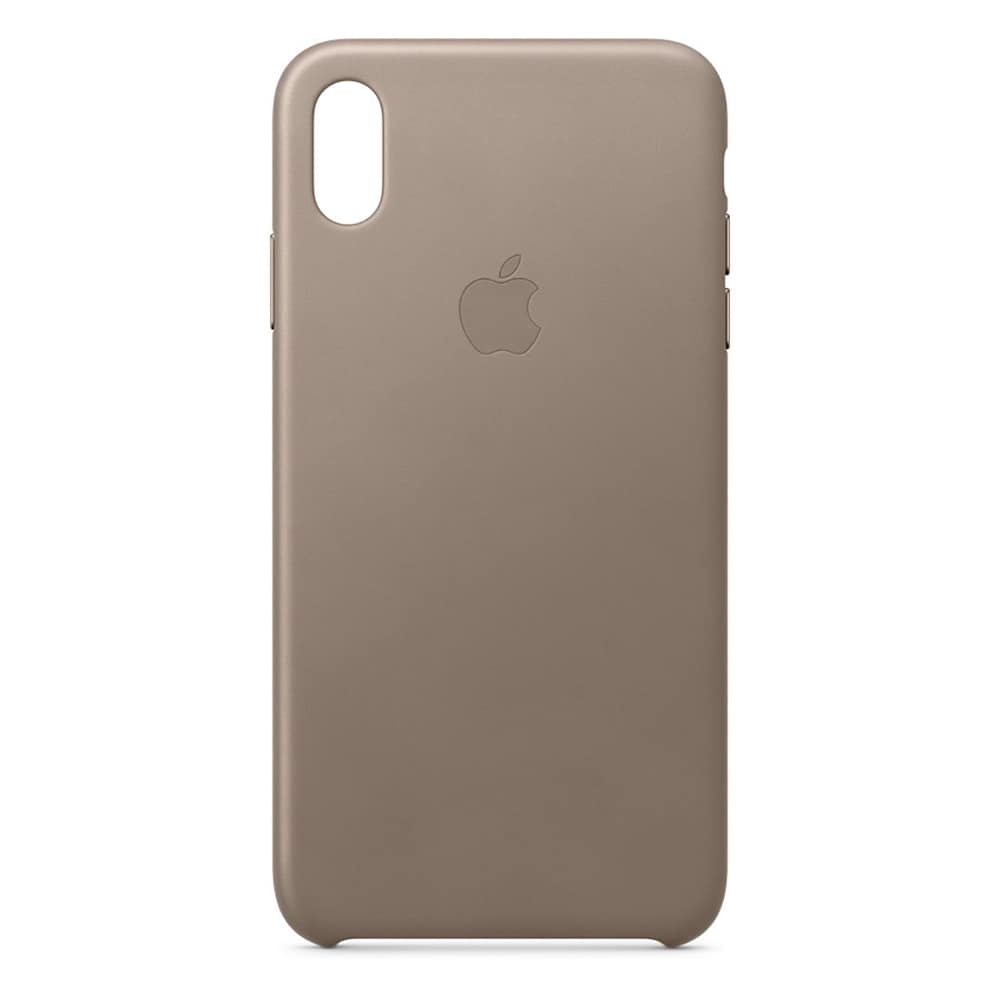 Apple læderetui MRWR2ZM/A til iPhone XS Max - Taupe