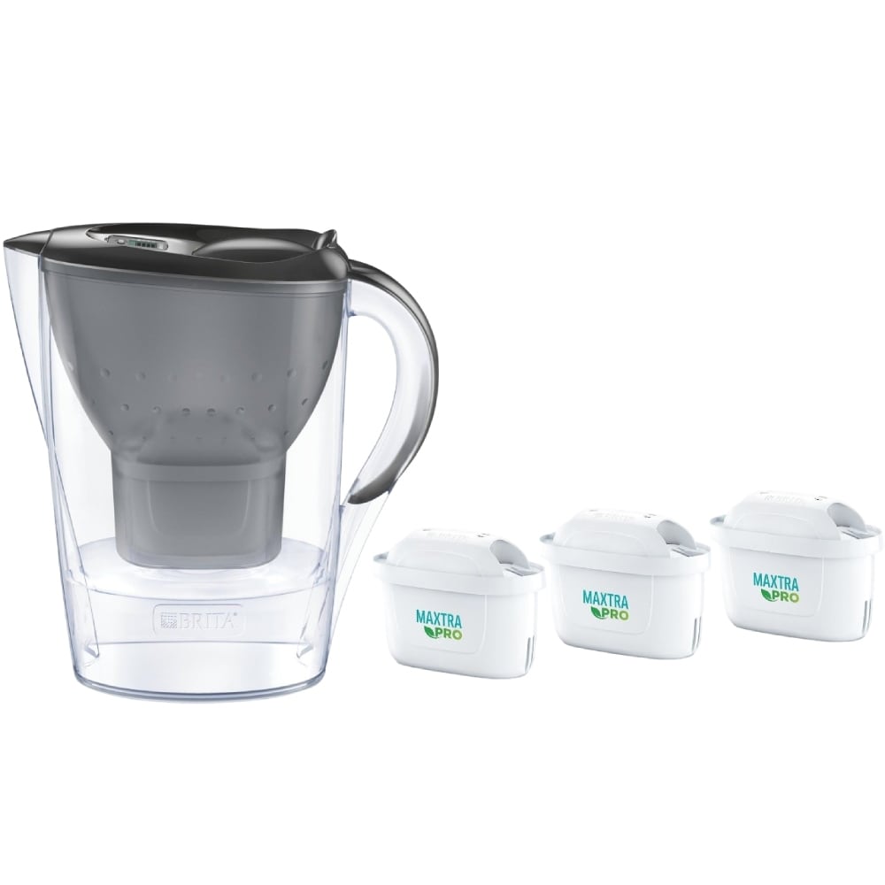 Brita Marella-filterkande 2,4L med 3 Maxtra Pro-filterpatroner