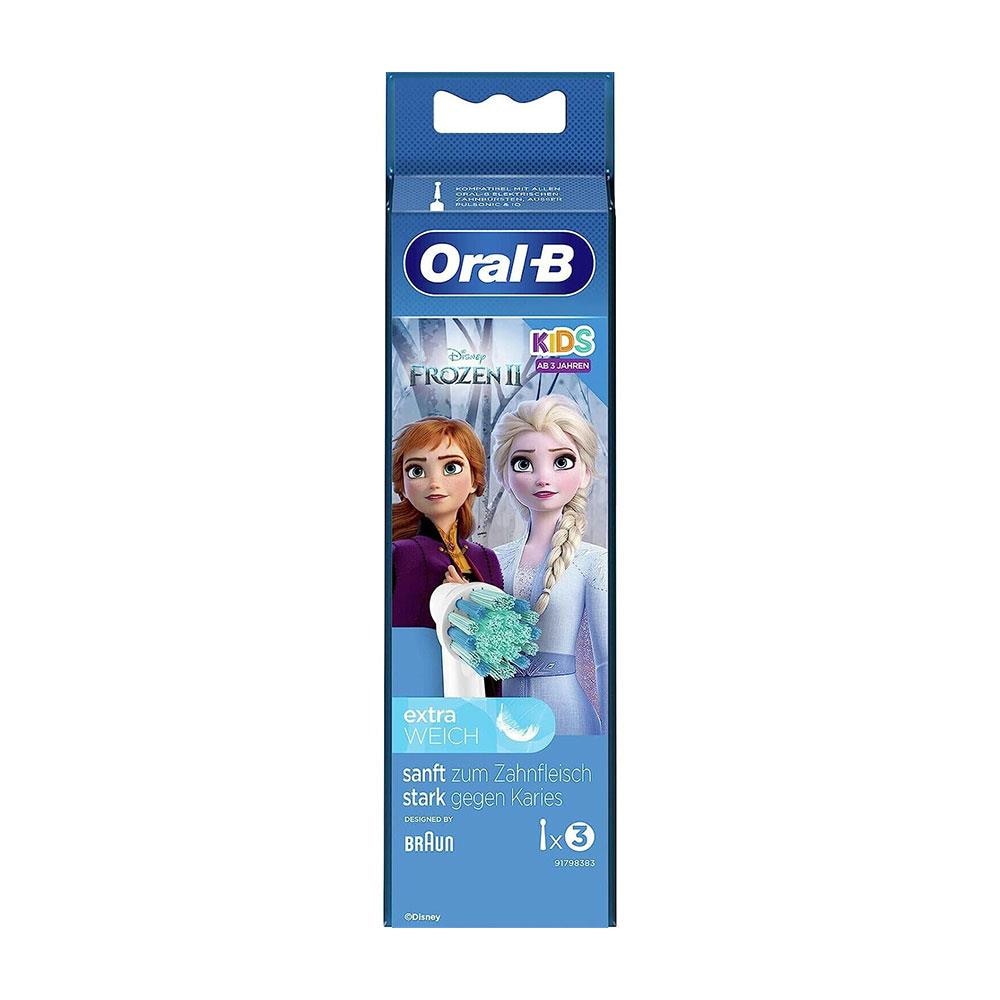 Oral-B Kids Frozen 2 tandbørstehoveder med ekstra bløde børster - 3-pak