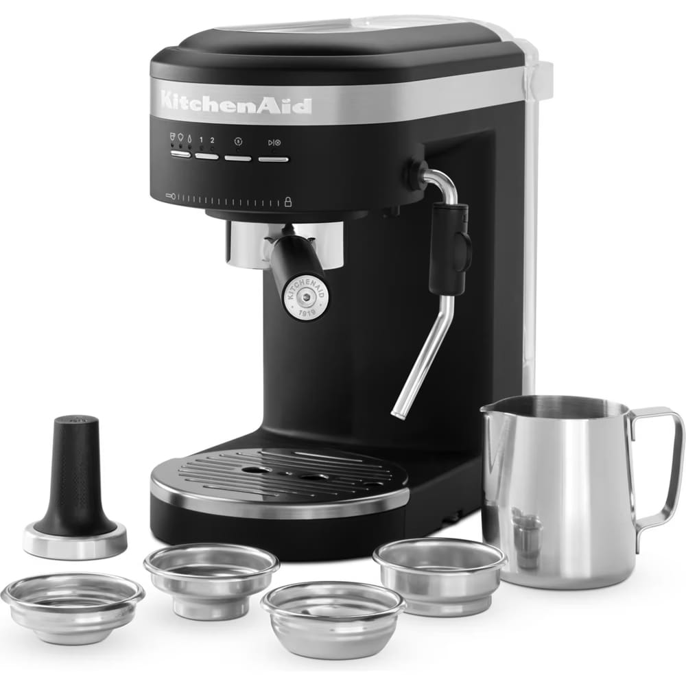 KitchenAid espressomaskine 5KES6403EBM med italiensk 15-bar-pumpe