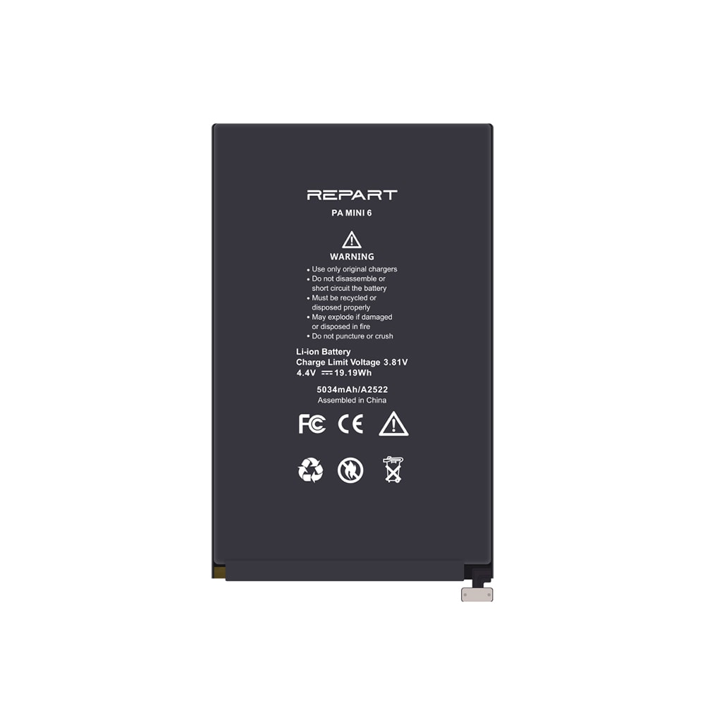 Li-Polymer batteri til Apple iPad Mini 6 med 5034mAh kapacitet