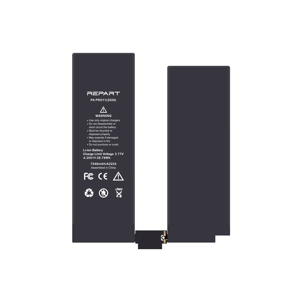 Batteri til Apple iPad Pro 11" 2. generation med 7540 mAh og smart chip