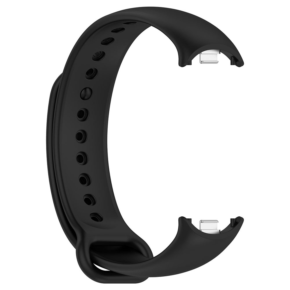 Silikonearmbånd til Xiaomi Smart Band 8 / Band 9 - Sort