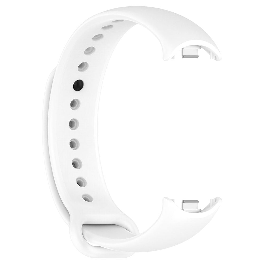 Silikonearmbånd til Xiaomi Smart Band 8 / Band 9 - Hvid