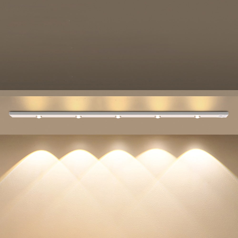 LED-strip 60 cm med justerbar lysstyrke - hvid