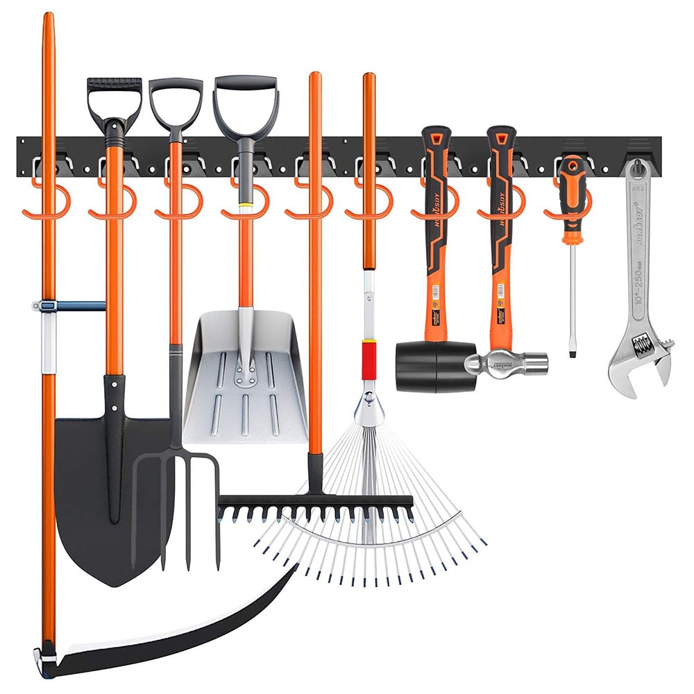 Redskabsholder i metal til haveredskaber - 162 cm