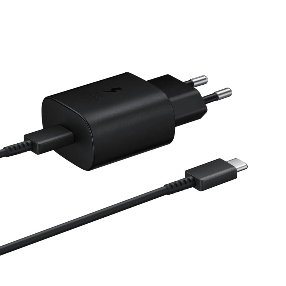 Samsung USB-C-oplader 25W T2510XB med USB-C-kabel - Sort