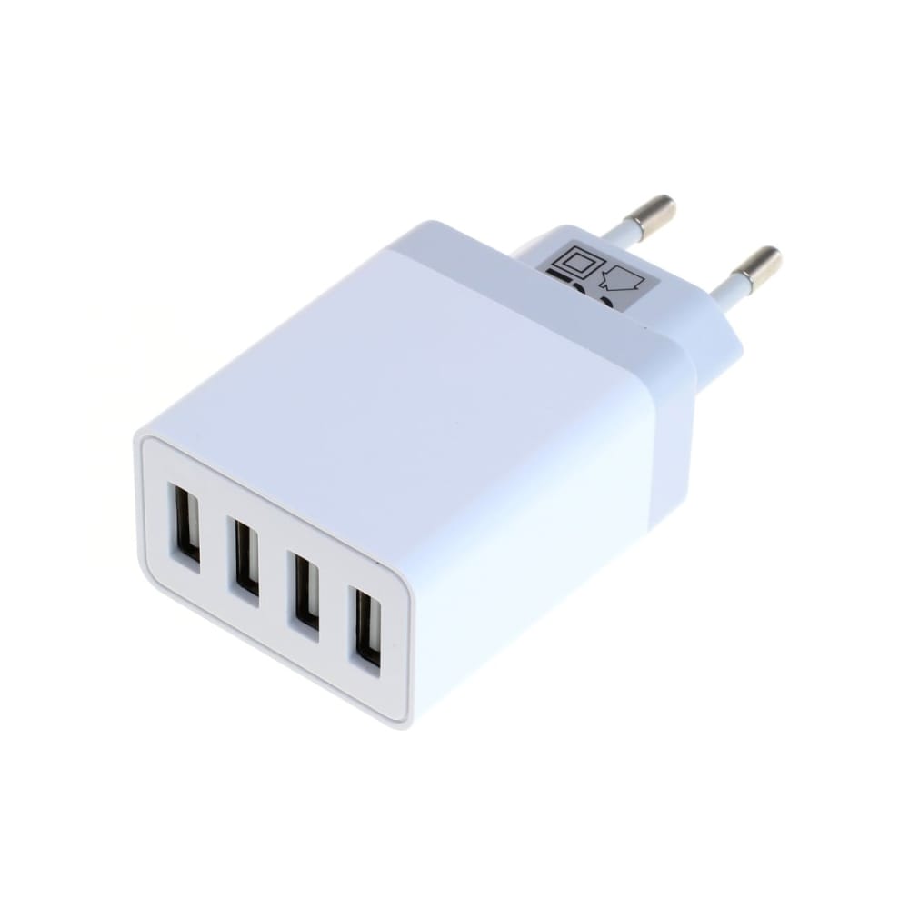 USB-oplader med 4 USB-porte og en samlet strøm på 4,8 A