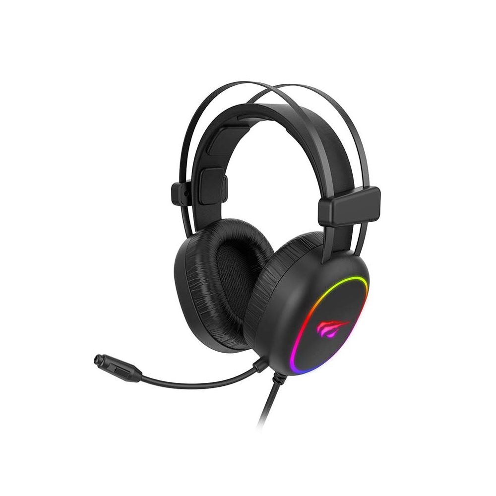 Havit GameNote gaming-headset med RGB og USB+3,5 mm-forbindelse