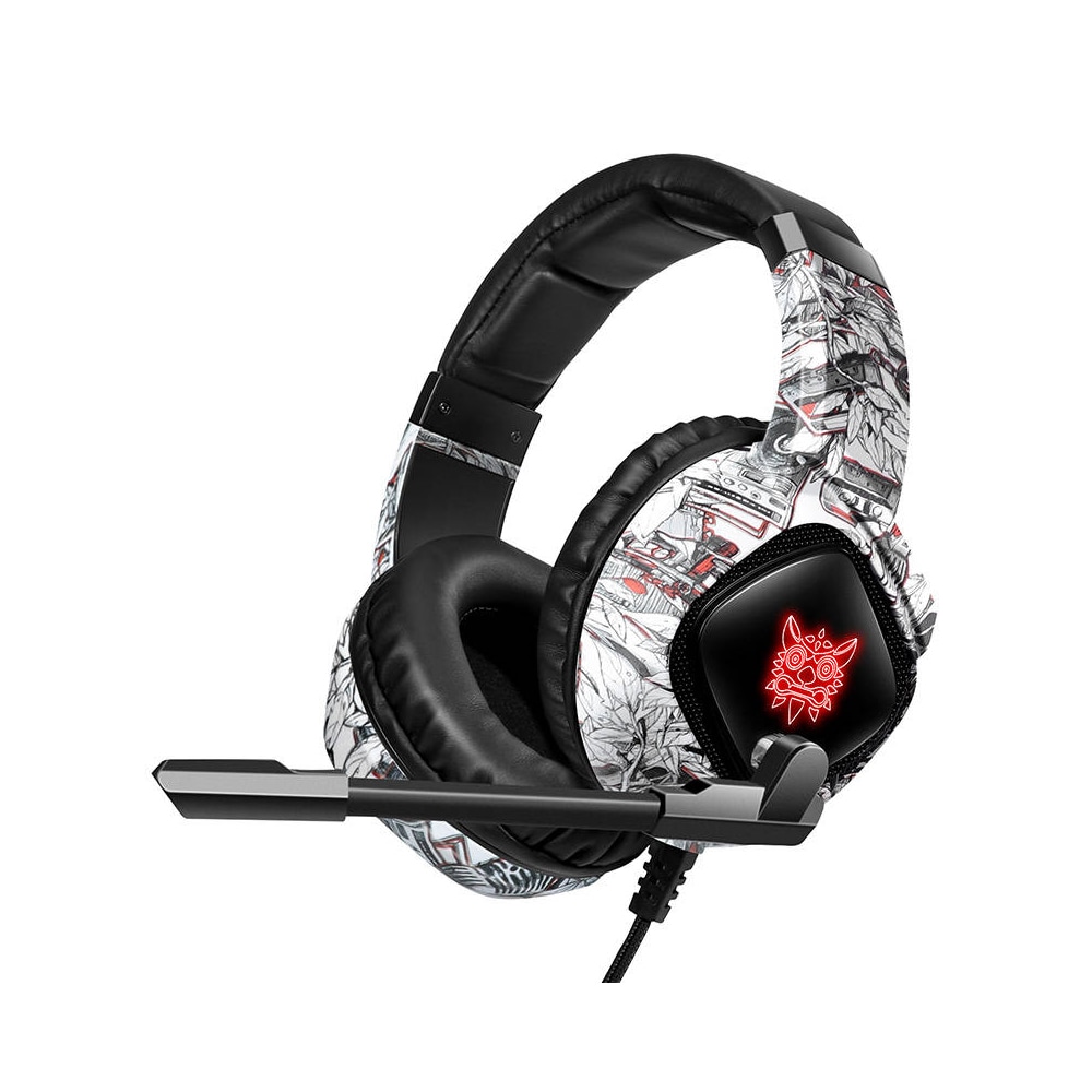 Onikuma Gaming Headset med 50 mm neodymmagnet og hukommelsesskum - Camo