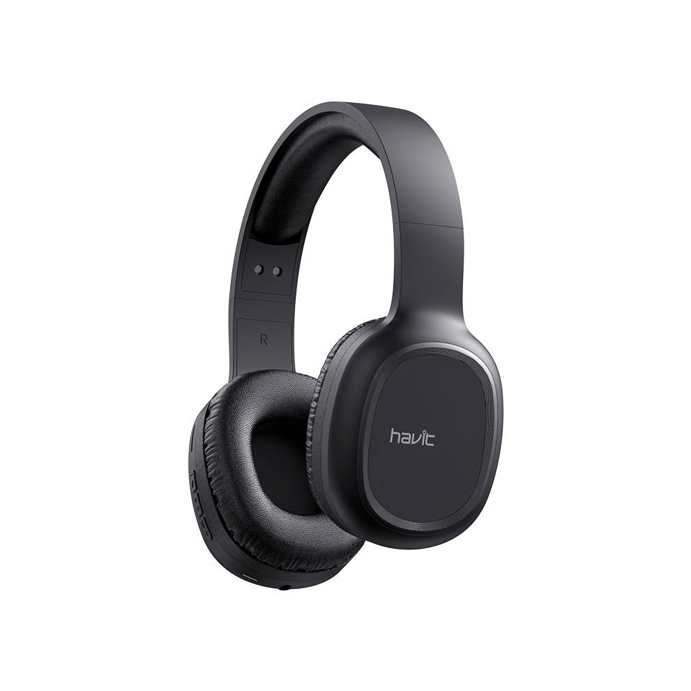 Havit PRO Over-Ear Bluetooth-headset med HD-lyd og foldbart design - sort