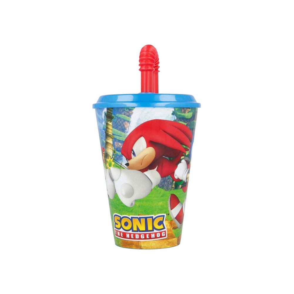 Sonic the Hedgehog-krus med sugerør - 430 ml