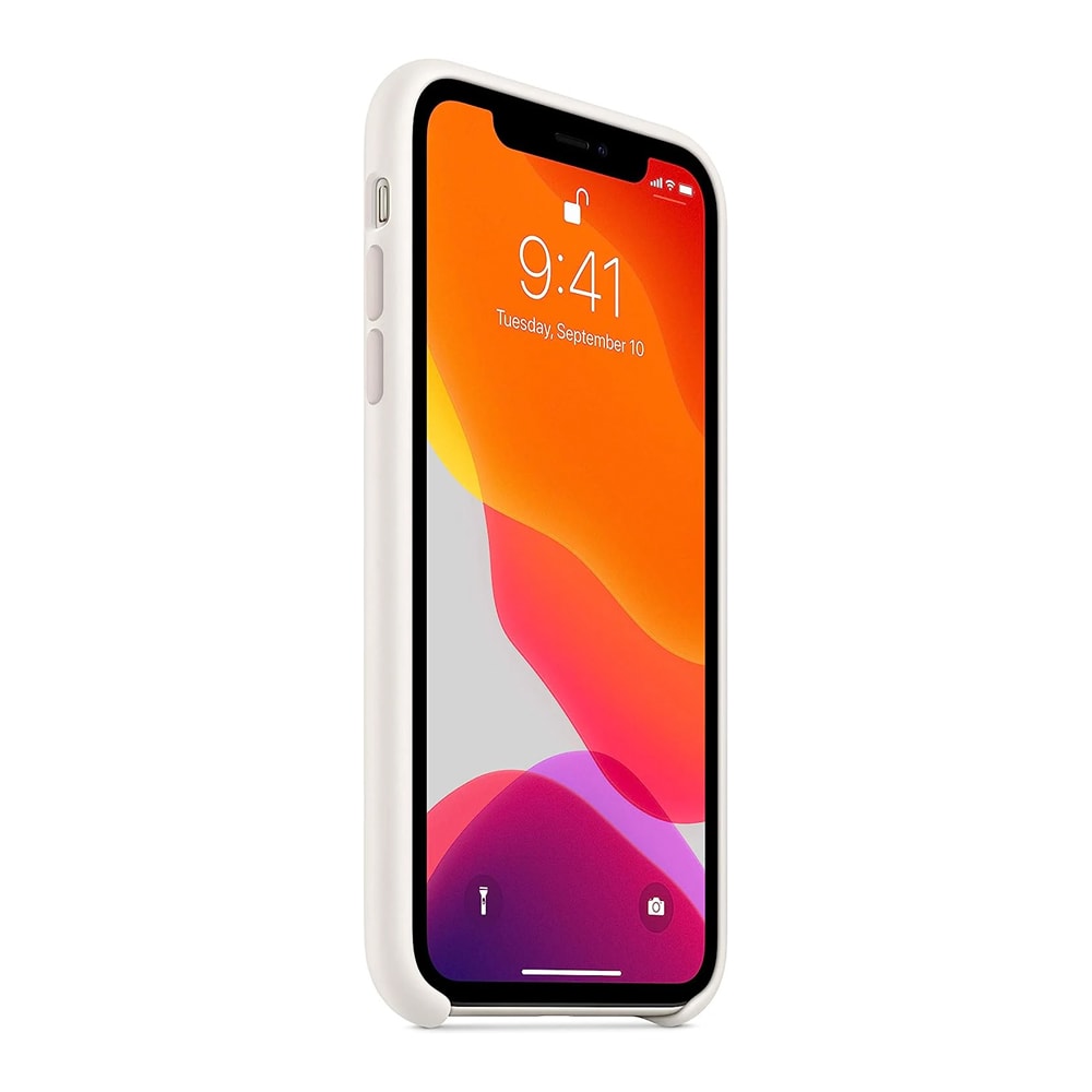 Apple Silikone-etui til iPhone 11 - Hvid