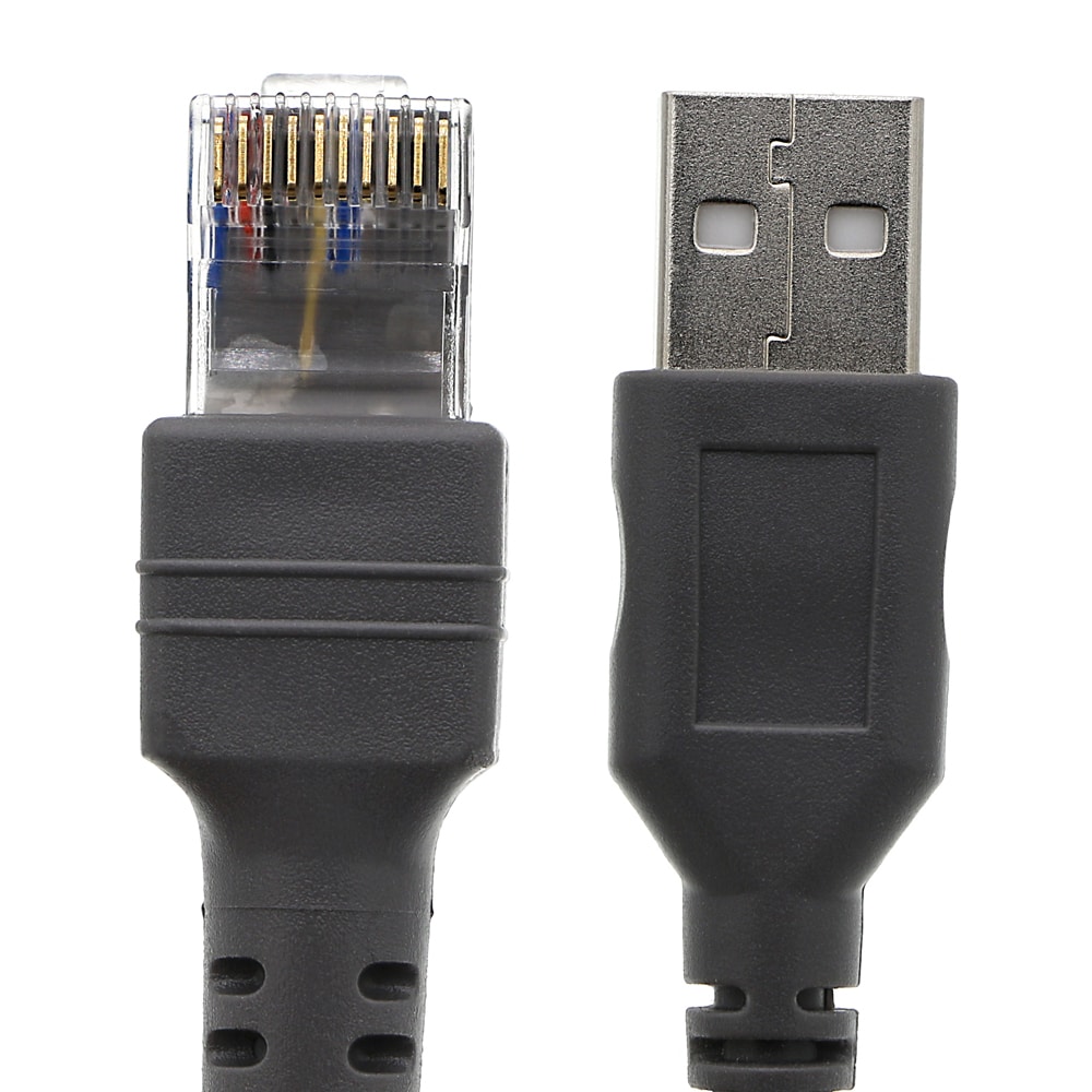 USB-kabel Spiral USB til RJ45 til Honeywell / Zebra / Symbol 5m