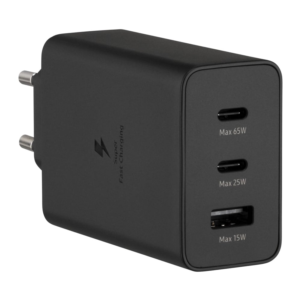 Samsung Power Adapter Trio 65W EP-T6530 med tre porte