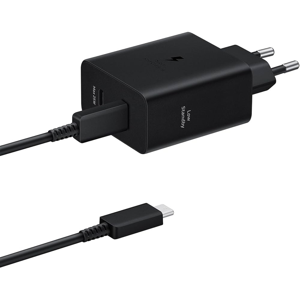 Samsung vægoplader 50W med USB-C-kabel - sort