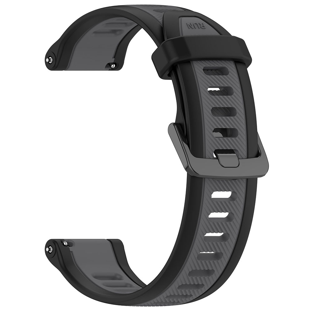 Silikonearmbånd til Garmin Forerunner 165 18mm - Sort