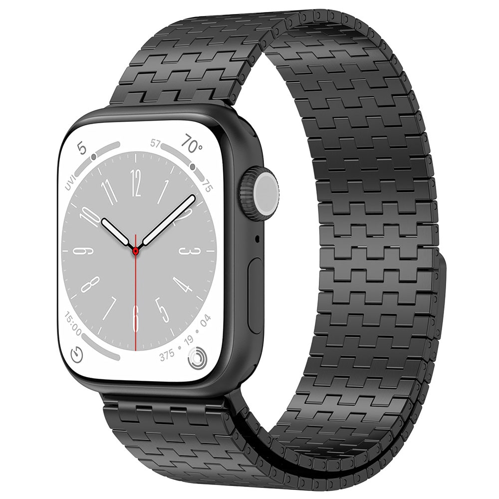 Metalarmbånd med magnet til Apple Watch 38/40/41mm - Sort