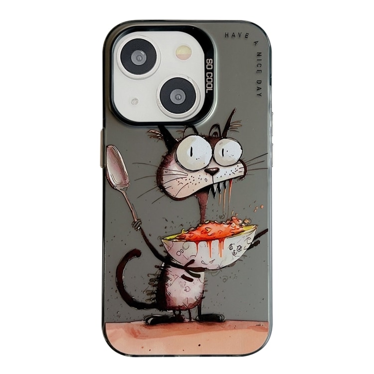 IPhone 15 bagcover - Eating Rat oliemaleri