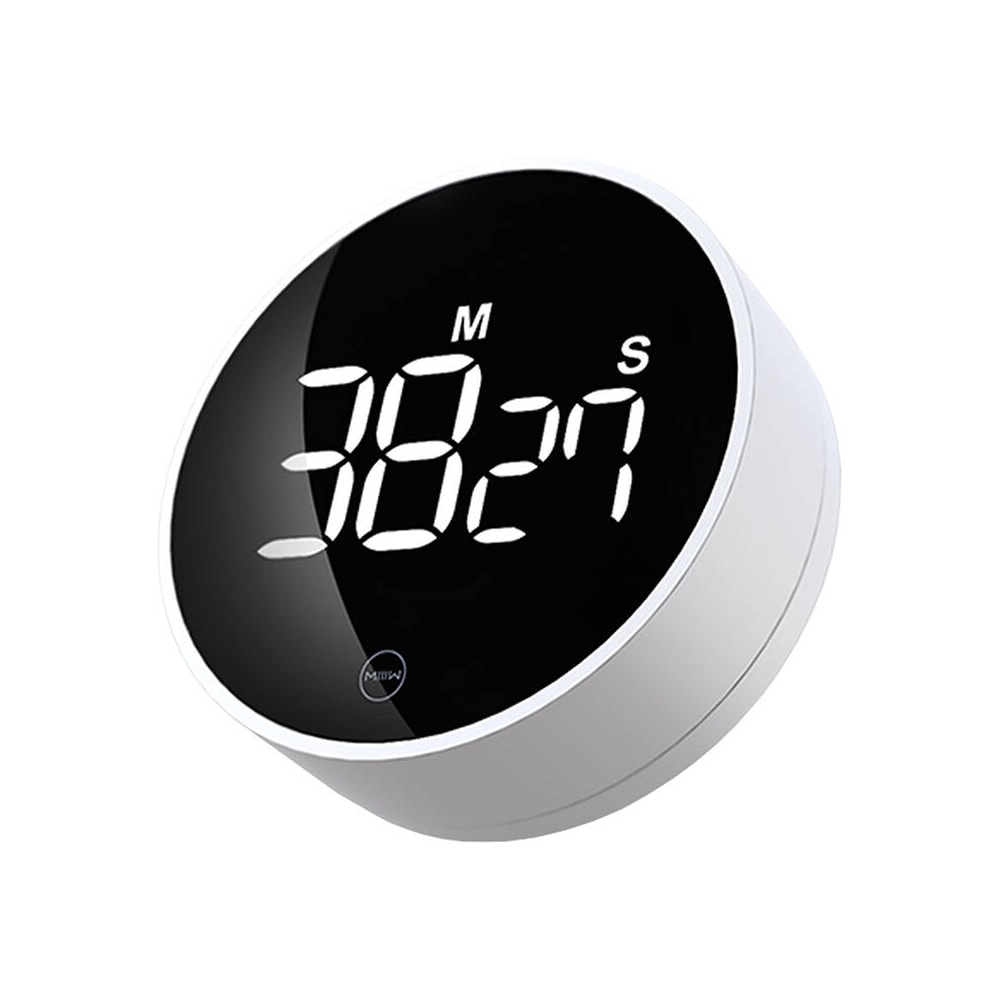 Digital timer med LED-display og magnetisk bagside