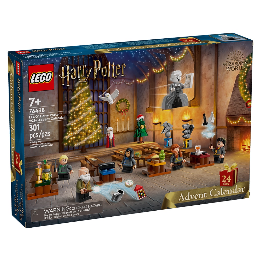 LEGO Harry Potter 2024 adventskalender med 24 magiske overraskelser, der kan bygges