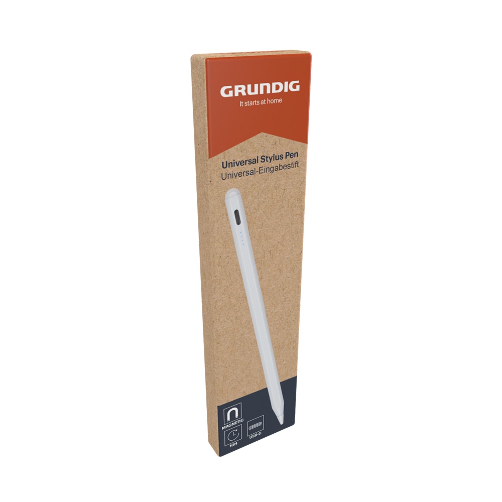 Grundig stylus pen - hvid med universel kompatibilitet