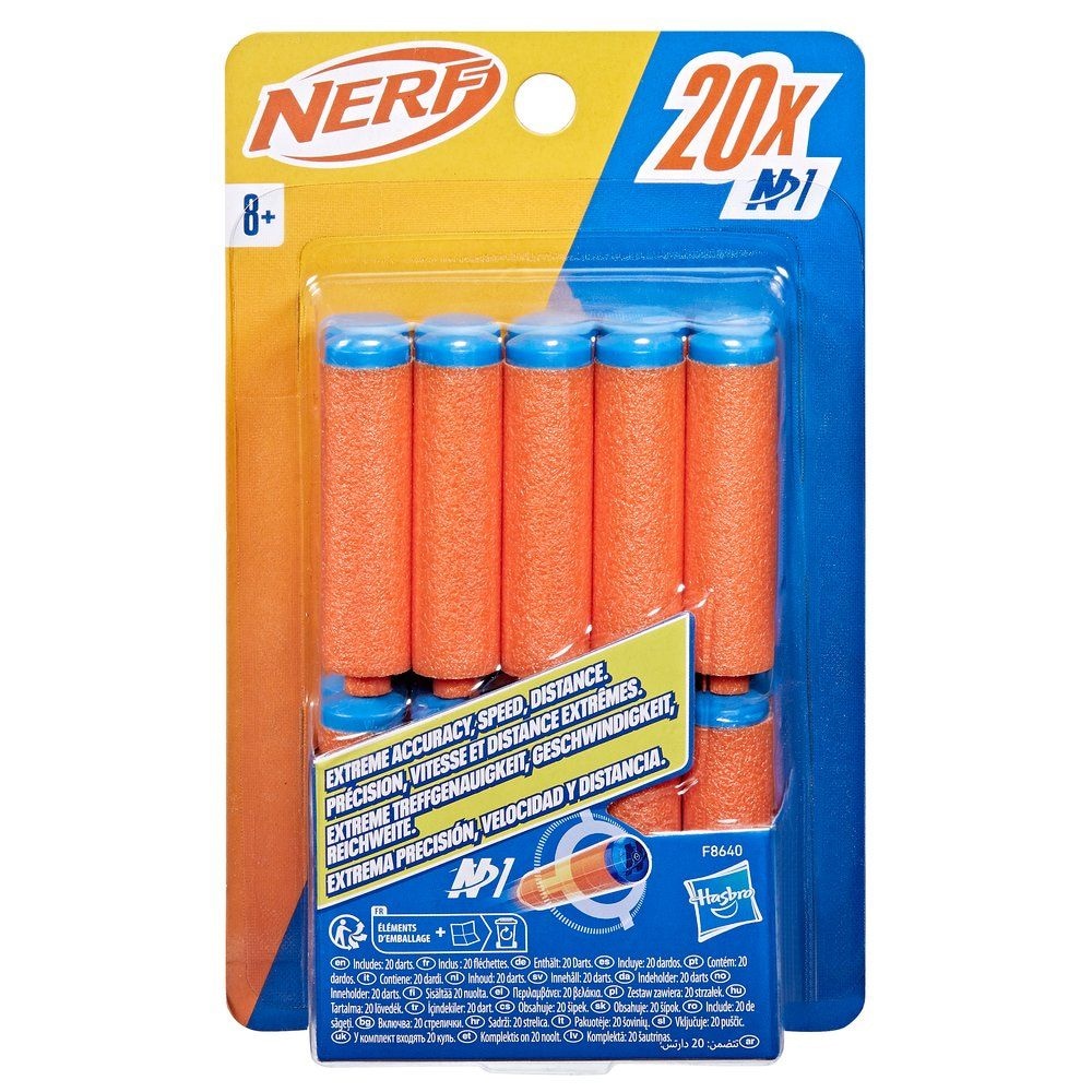 Nerf N.Series dartpile i 20-pak med høj præcision til lange afstande