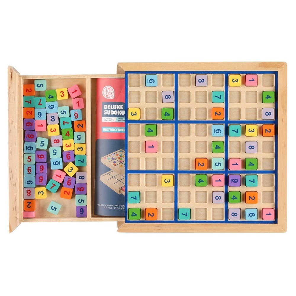 Sudoku i træ med 90 talbrikker og spillebog