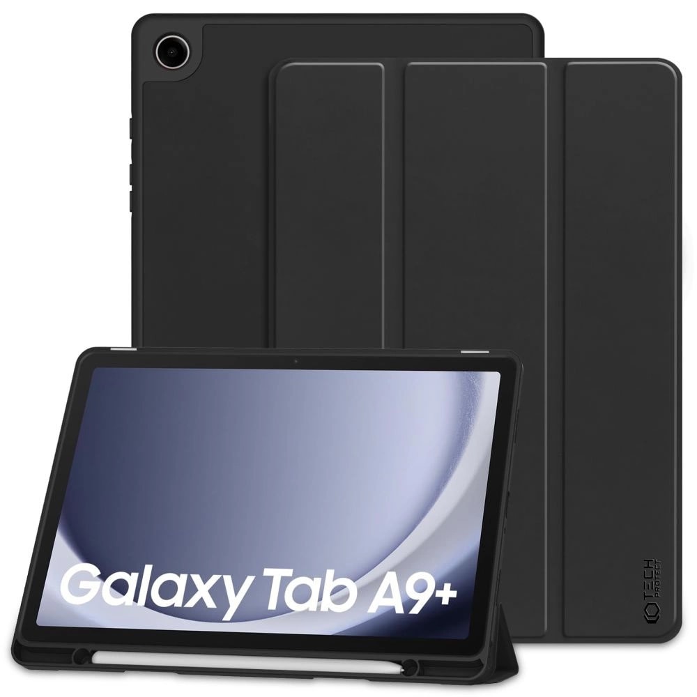 Tech-Protect-etui til Samsung Galaxy Tab A9+ 11" X210 / X215 / X216 - Sort