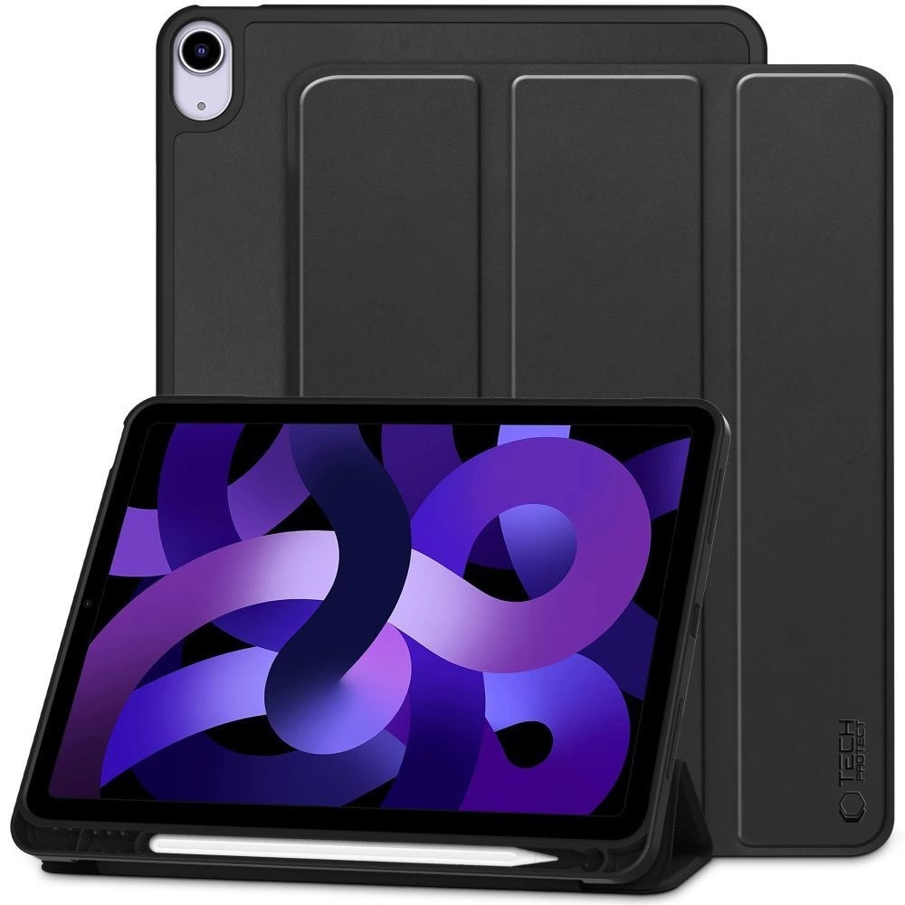 Tech-Protect-etui med penneholder til iPad Air 10,9" 2020-2022 / 11" 2024 - Sort