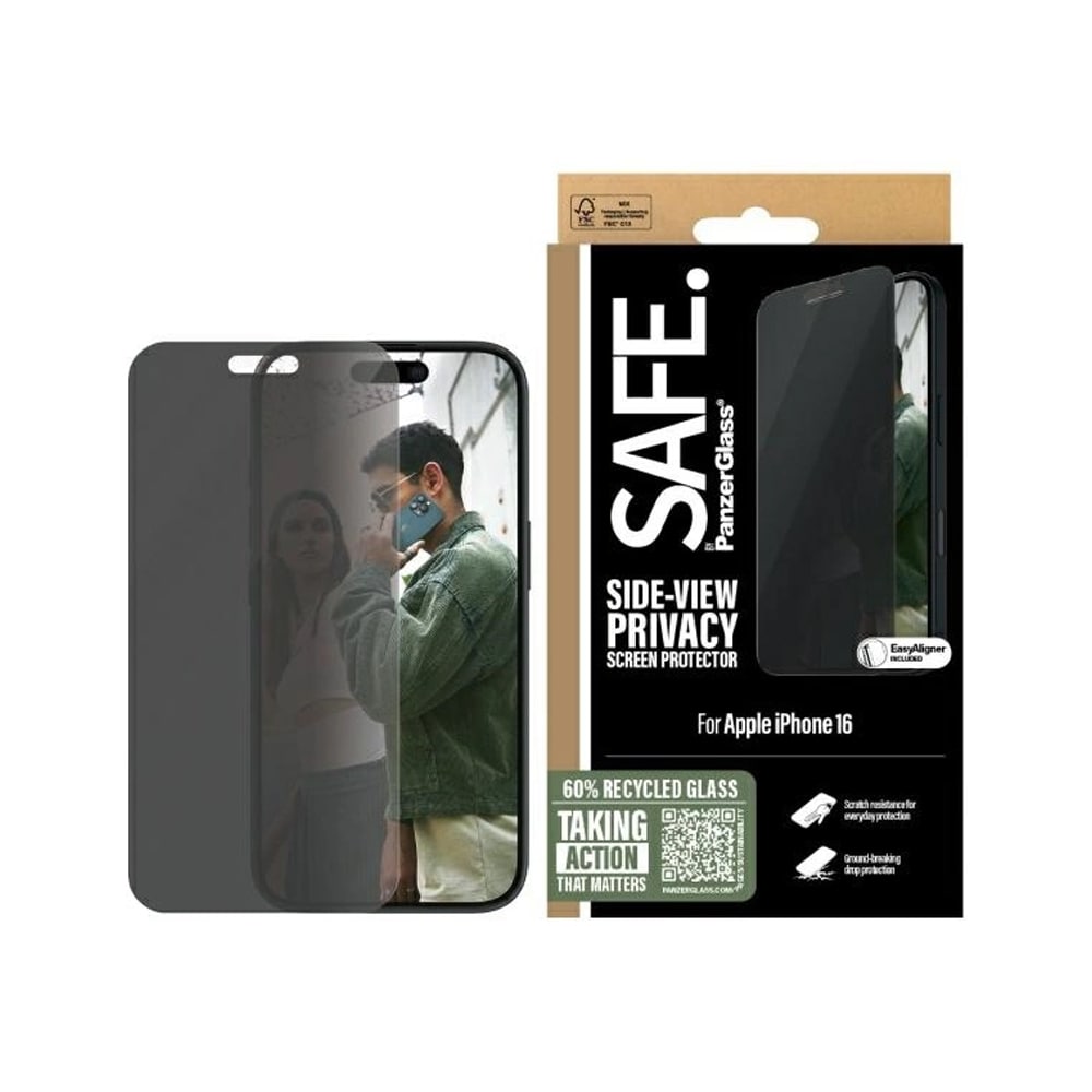 SAFE by PanzerGlass Privacy-skærmbeskyttelse til iPhone 16