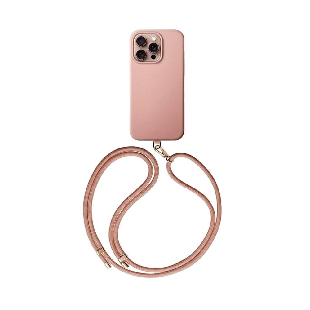 Uniq Coehl Creme Back Case med bærestrop til iPhone 16 Pro - Pink