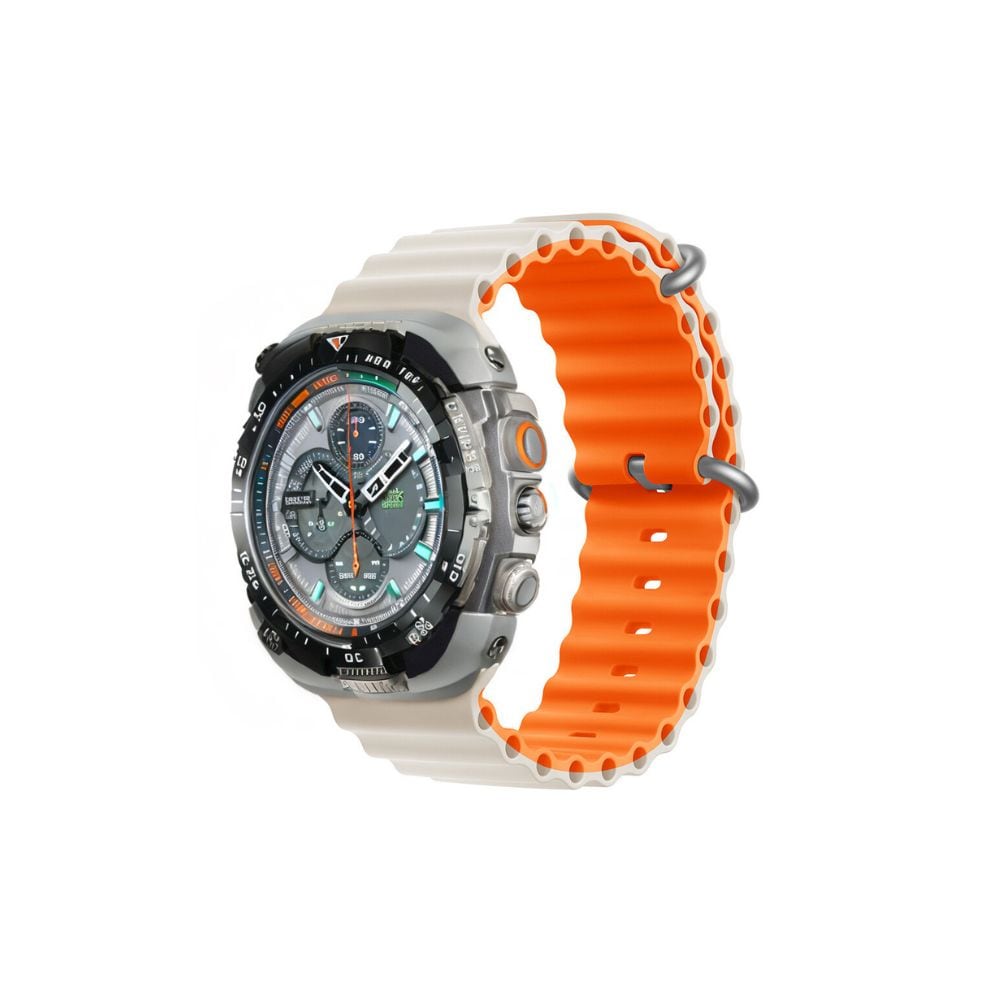 Devia Deluxe Sport6-armbånd til Apple-ur 42mm/ 44mm/ 45mm/ 49mm - Starligh/Orange