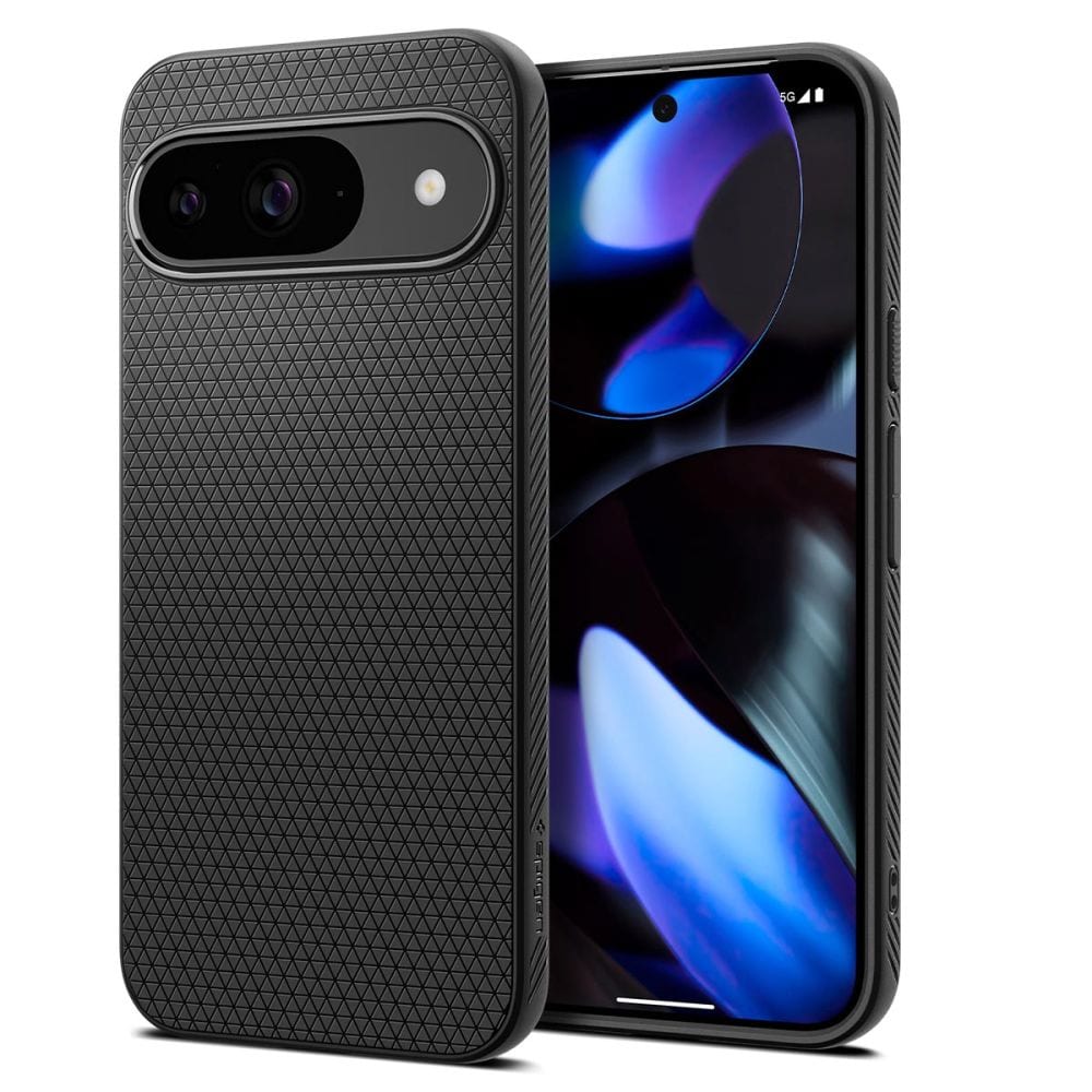 Spigen Liquid Air-etui til Google Pixel 9 / 9 Pro - Sort